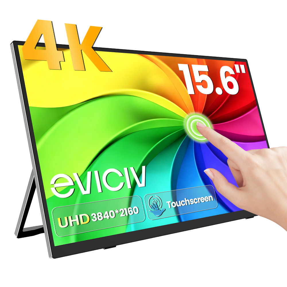 Gaming Console Mini - EVICIV 4K Portable Monitor 10-Point Touch
