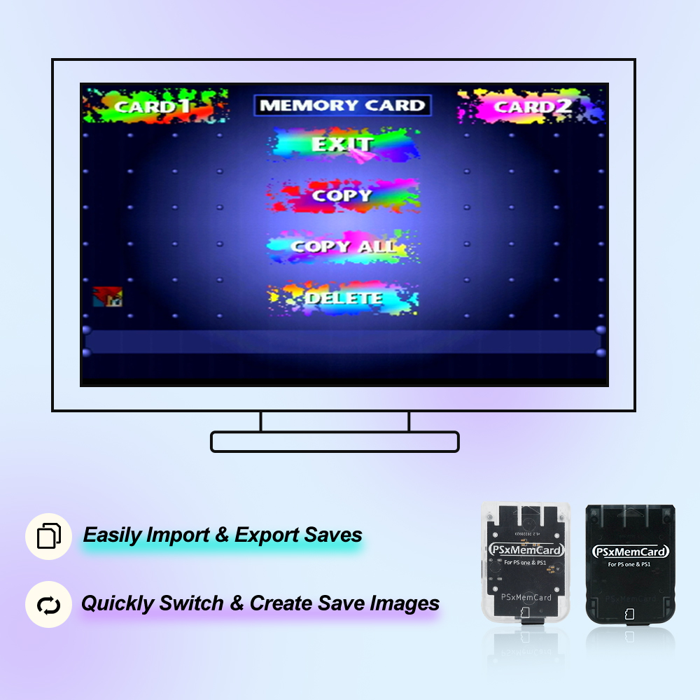 PSxmemcard Save Game Data Stor - Gaming Console All In One 评论和价格
