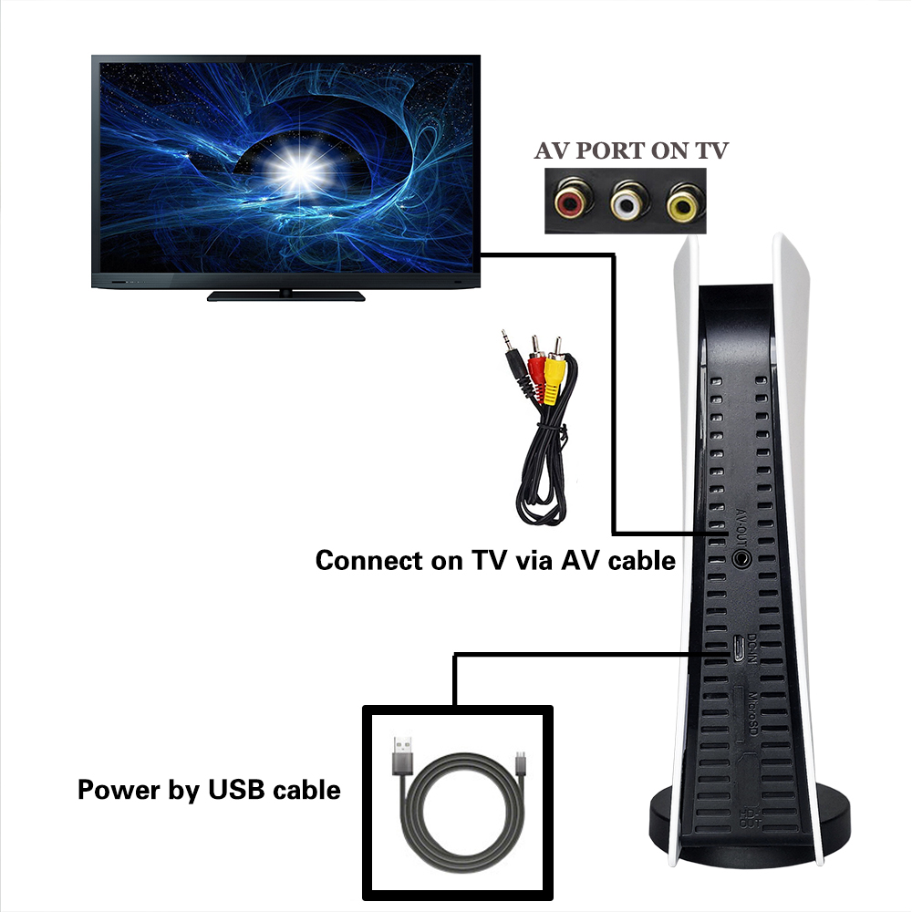 GS5 8-bit TV Video AV Output U - Gaming Console Mini 评论和价格