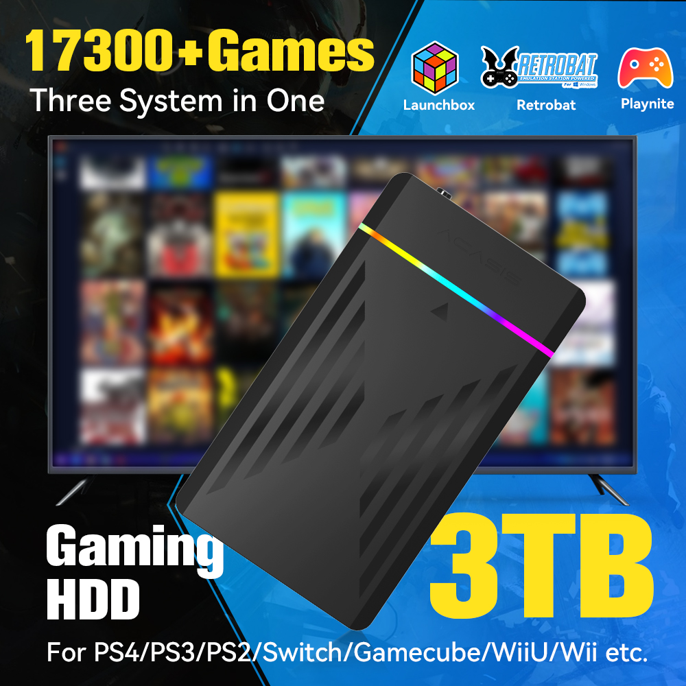 3TB Portable Gaming HDD Launch - Gaming Console Emulator 评论和价格